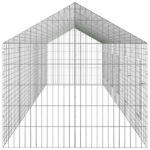 vidaXL Klietka pre králiky Strieborná 600 x 78 x 78 cm – Obrázok 8