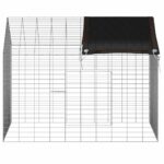 vidaXL Klietka pre králiky Strieborná 100 x 78 x 78 cm – Obrázok 8