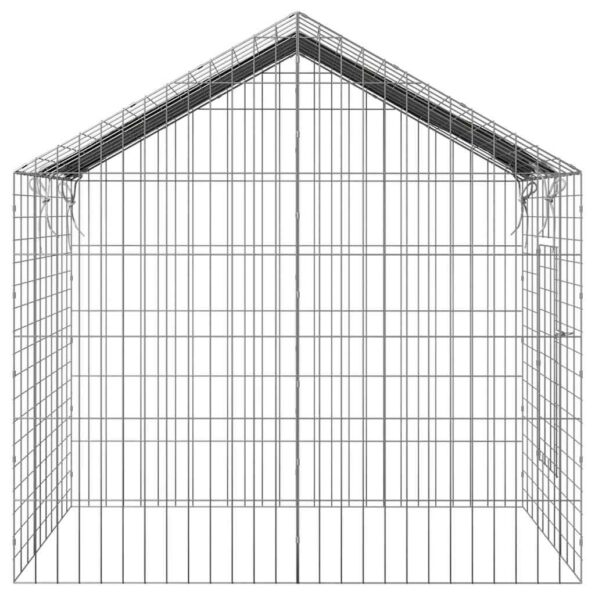 vidaXL Klietka pre králiky Strieborná 100 x 78 x 78 cm – Obrázok 9