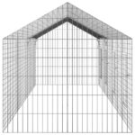 vidaXL Klietka pre králiky Strieborná 400 x 78 x 78 cm – Obrázok 9