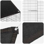 vidaXL Klietka pre králiky Strieborná 600 x 78 x 78 cm – Obrázok 10