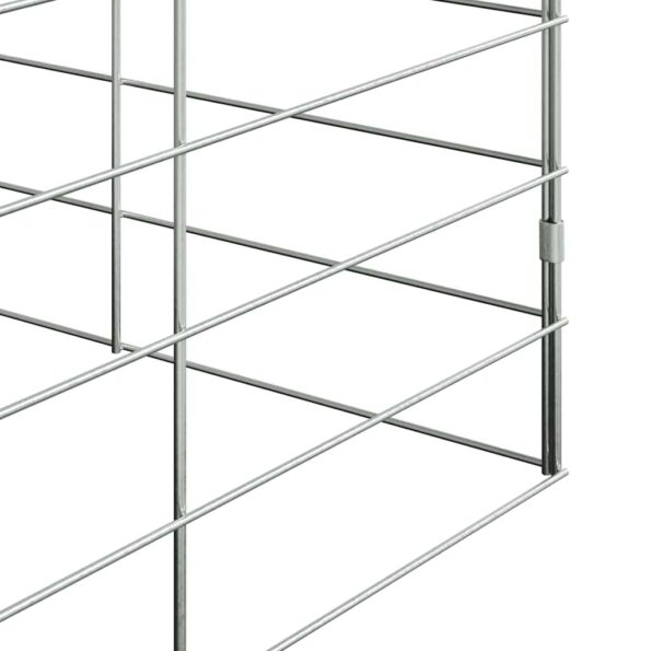 vidaXL Klietka pre králiky Strieborná 100 x 100 x 210 cm – Obrázok 10