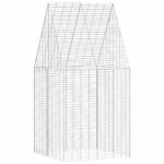 vidaXL Klietka pre králiky Strieborná 100 x 100 x 210 cm – Obrázok 2