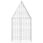 vidaXL Klietka pre králiky Strieborná 100 x 100 x 210 cm – Obrázok 8