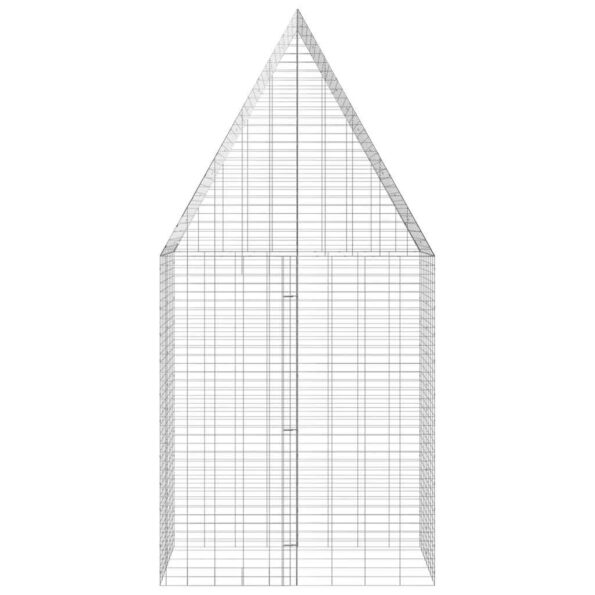 vidaXL Klietka pre králiky Strieborná 100 x 100 x 210 cm – Obrázok 8