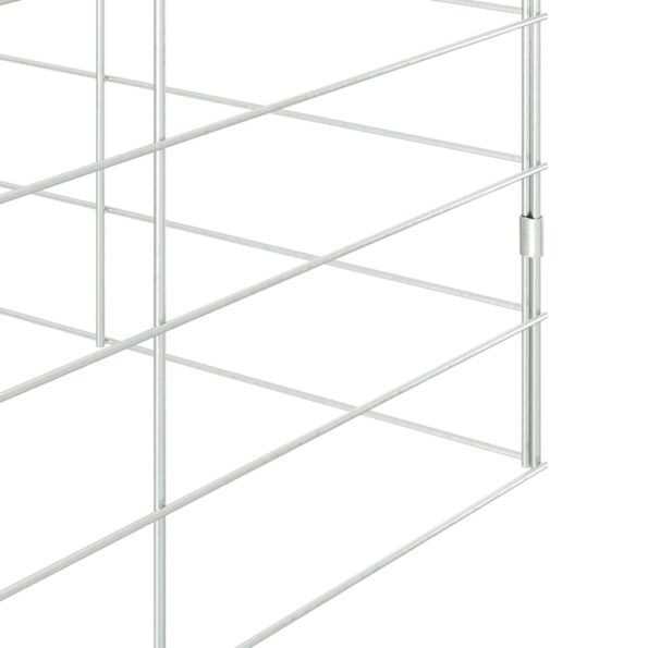 vidaXL Klietka pre králiky Strieborná 200 x 100 x 210 cm – Obrázok 10