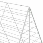 vidaXL Klietka pre králiky Strieborná 200 x 100 x 210 cm – Obrázok 11