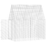 vidaXL Klietka pre králiky Strieborná 200 x 100 x 210 cm – Obrázok 6