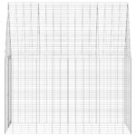vidaXL Klietka pre králiky Strieborná 200 x 100 x 210 cm – Obrázok 7