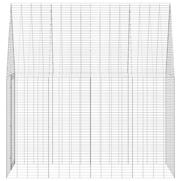 vidaXL Klietka pre králiky Strieborná 200 x 100 x 210 cm – Obrázok 7