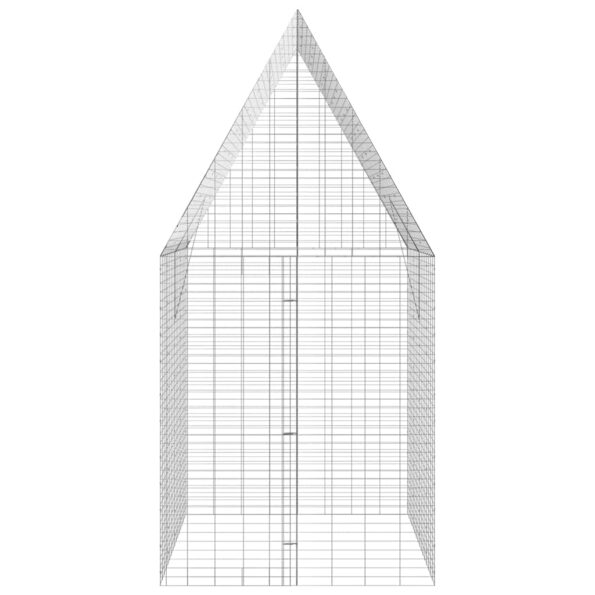 vidaXL Klietka pre králiky Strieborná 200 x 100 x 210 cm – Obrázok 8