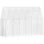 vidaXL Klietka pre králiky Strieborná 300 x 100 x 210 cm – Obrázok 2