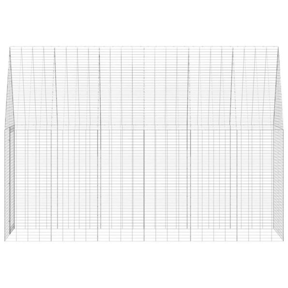 vidaXL Klietka pre králiky Strieborná 300 x 100 x 210 cm – Obrázok 7