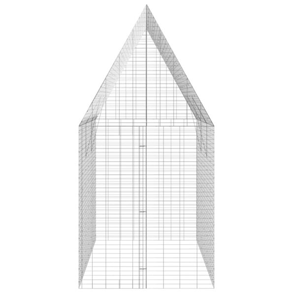 vidaXL Klietka pre králiky Strieborná 300 x 100 x 210 cm – Obrázok 8
