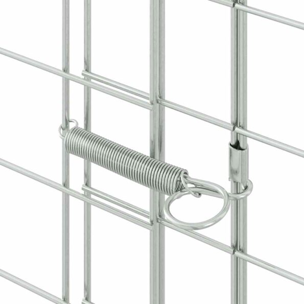 vidaXL Klietka pre králiky Strieborná 400 x 100 x 210 cm – Obrázok 8
