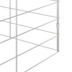 vidaXL Klietka pre králiky Strieborná 400 x 100 x 210 cm – Obrázok 9