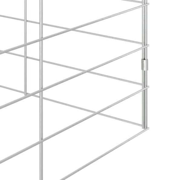 vidaXL Klietka pre králiky Strieborná 400 x 100 x 210 cm – Obrázok 9