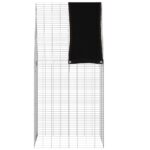 vidaXL Klietka pre králiky Strieborná 100 x 100 x 210 cm – Obrázok 8
