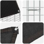 vidaXL Klietka pre králiky Strieborná 200 x 100 x 210 cm – Obrázok 10