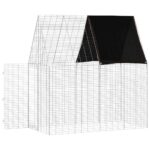 vidaXL Klietka pre králiky Strieborná 200 x 100 x 210 cm – Obrázok 6