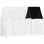 vidaXL Klietka pre králiky Strieborná 300 x 100 x 210 cm – Obrázok 2
