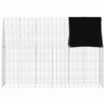 vidaXL Klietka pre králiky Strieborná 300 x 100 x 210 cm – Obrázok 8