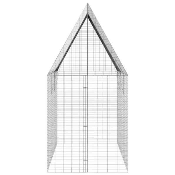 vidaXL Klietka pre králiky Strieborná 300 x 100 x 210 cm – Obrázok 9