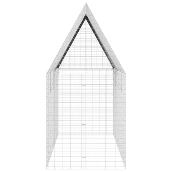 vidaXL Klietka pre králiky Strieborná 400 x 100 x 210 cm – Obrázok 9