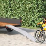 vidaXL Nakladacia rampy Strieborná 185 x 22,5 x 4,5 cm