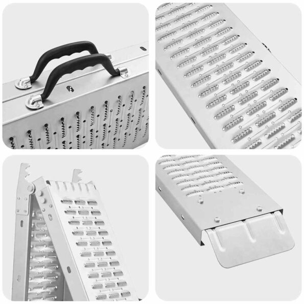 vidaXL Nakladacia rampy Strieborná 185 x 22,5 x 4,5 cm – Obrázok 8