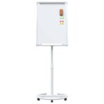 vidaXL Magnetická biela tabuľa Šedý a biely 62 x 62,5 x 197 cm EPS – Obrázok 5