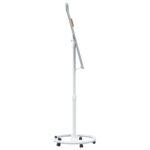 vidaXL Magnetická biela tabuľa Šedý a biely 62 x 62,5 x 197 cm EPS – Obrázok 6