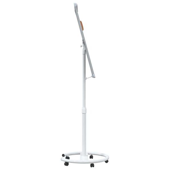 vidaXL Magnetická biela tabuľa Šedý a biely 62 x 62,5 x 197 cm EPS – Obrázok 6
