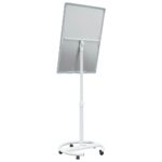 vidaXL Magnetická biela tabuľa Šedý a biely 62 x 62,5 x 197 cm EPS – Obrázok 7