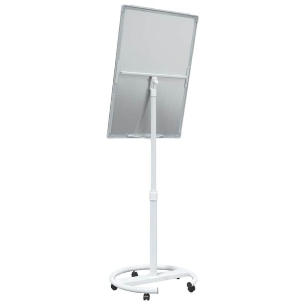 vidaXL Magnetická biela tabuľa Šedý a biely 62 x 62,5 x 197 cm EPS – Obrázok 7