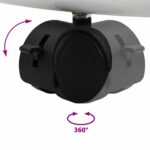 vidaXL Magnetická biela tabuľa Šedý a biely 62 x 62,5 x 197 cm EPS – Obrázok 9