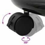 vidaXL Magnetická biela tabuľa Biela a čierna 62 x 62 x 195 cm EPS – Obrázok 9