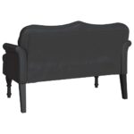 vidaXL Chesterfield lavica Čierna 120,5 x 65 x 75 cm Umelá koža – Obrázok 6