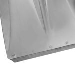 vidaXL Hlava lopaty 4 pcs Strieborná 43 x 32,5 cm Hliník – Obrázok 10