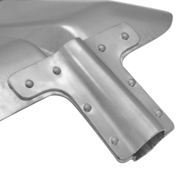 vidaXL Hlava lopaty 4 pcs Strieborná 45 x 38 cm Hliník – Obrázok 11