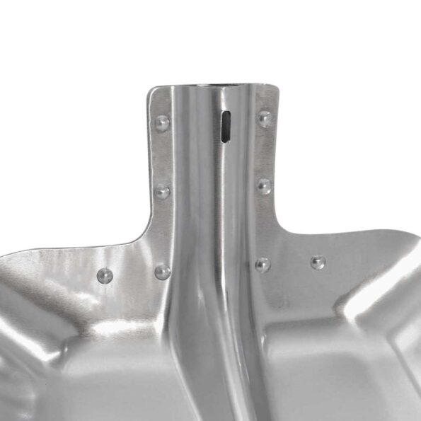 vidaXL Hlava lopaty 4 pcs Strieborná 45 x 38 cm Hliník – Obrázok 9