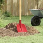 vidaXL Hlava lopaty Červená 32 x 24,5 cm