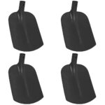 vidaXL Hlava lopaty 4 pcs Čierna 34,5 x 24 cm – Obrázok 2