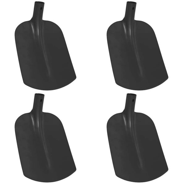 vidaXL Hlava lopaty 4 pcs Čierna 34,5 x 24 cm – Obrázok 2