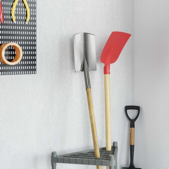 vidaXL Hlava lopaty 4 pcs Strieborná 43 x 17 cm – Obrázok 4