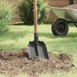 vidaXL Hlava lopaty Strieborná 33 x 21 cm