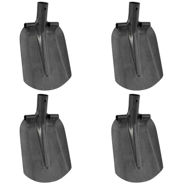 vidaXL Hlava lopaty 4 pcs Strieborná 33 x 21 cm – Obrázok 2