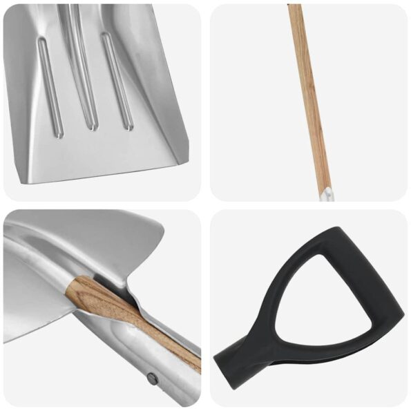 vidaXL Lopatka Strieborná 29 x 122 cm Hliník – Obrázok 7