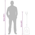 vidaXL Lopatka Strieborná 29 x 122 cm Hliník – Obrázok 9