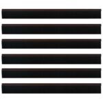 vidaXL Samolepiace tesnenia dverí s kefou 6 pcs Hnedá 100 cm – Obrázok 5